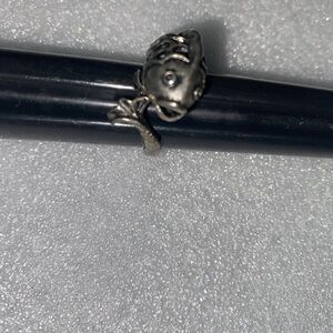 Sterling Fish Wrap Ring in Silver Tone